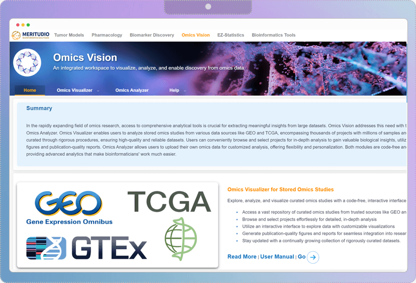组学分析 Omics Vision